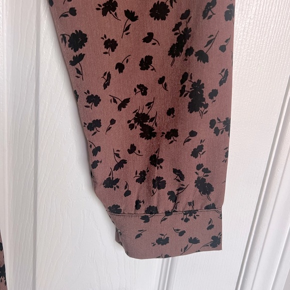 OAK + FORT | Brown & Black Floral Dress - Picture 7 of 11